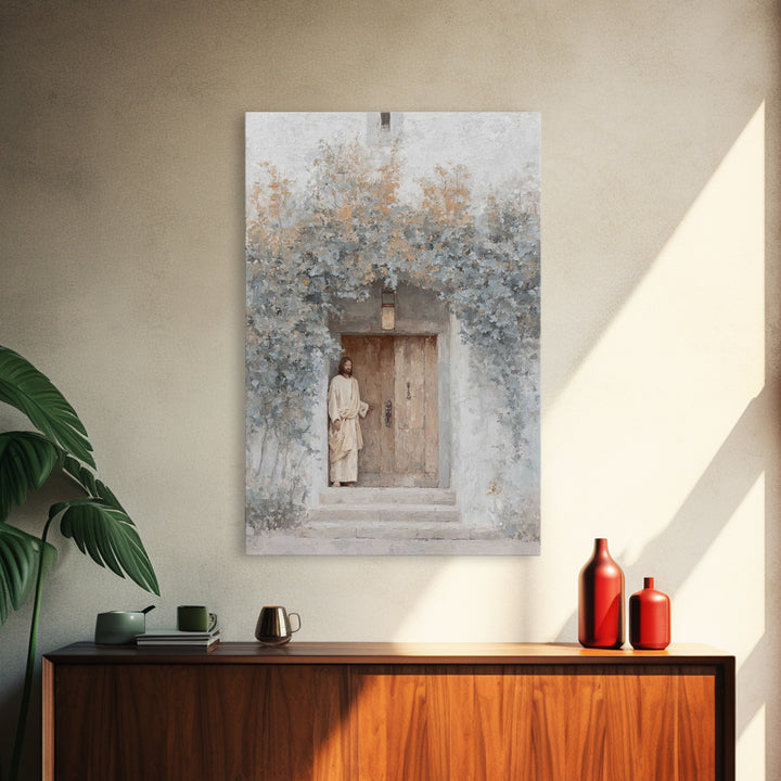 Morning Gate Hope – Framed Canvas Print – Christian Art Print – Modern Christian Art – Jesus Wall Art – Christian Art Canvas – Christian Gi