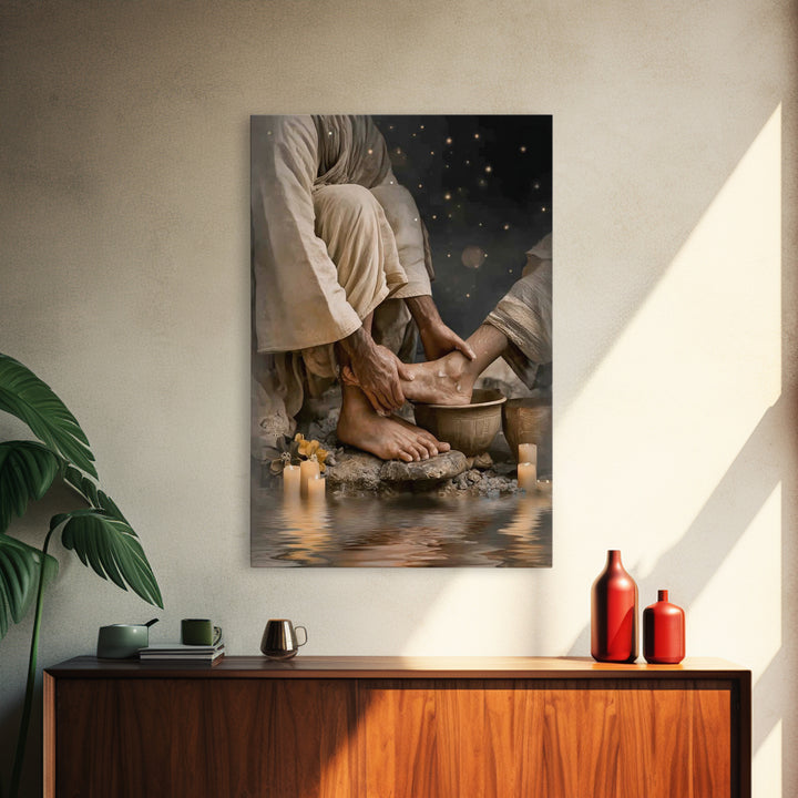 Radiant Intercession – Framed Canvas Print – Christian Wall Art – Christian Art Canvas – Christian Painting – Christian Christmas Art – Chr