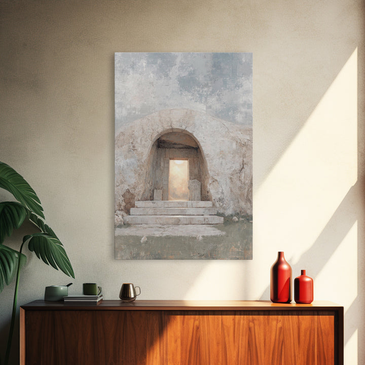 Dawn Of Hope – Framed Canvas Print – Christian Wall Art – Jesus Painting – Christian Art Canvas – Christian Decor – Christian Gift Ideas