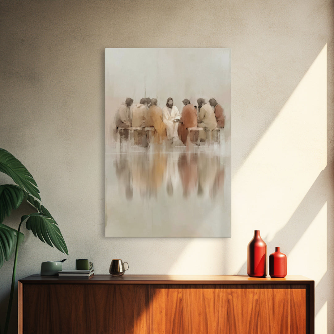 Empty Tomb Light, Framed Canvas Print, Christian Wall Art, Christian Art Canvas, Christian Painting, Christian Gift, Minimalist Christian A