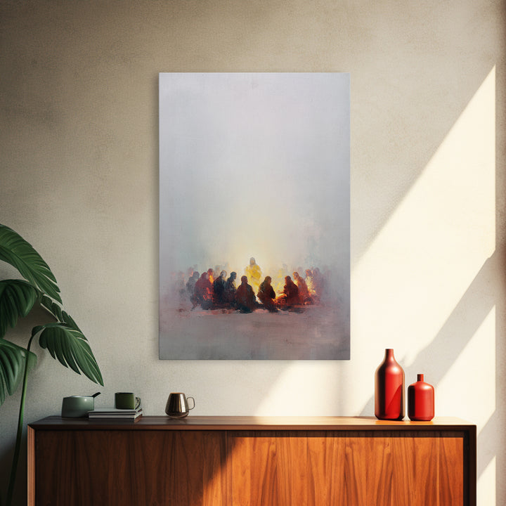 Circle Of Peace – Framed Canvas Print – Christian Art – Christian Wall Art – Jesus Painting – Christian Gift Ideas – Christian Art Canvas