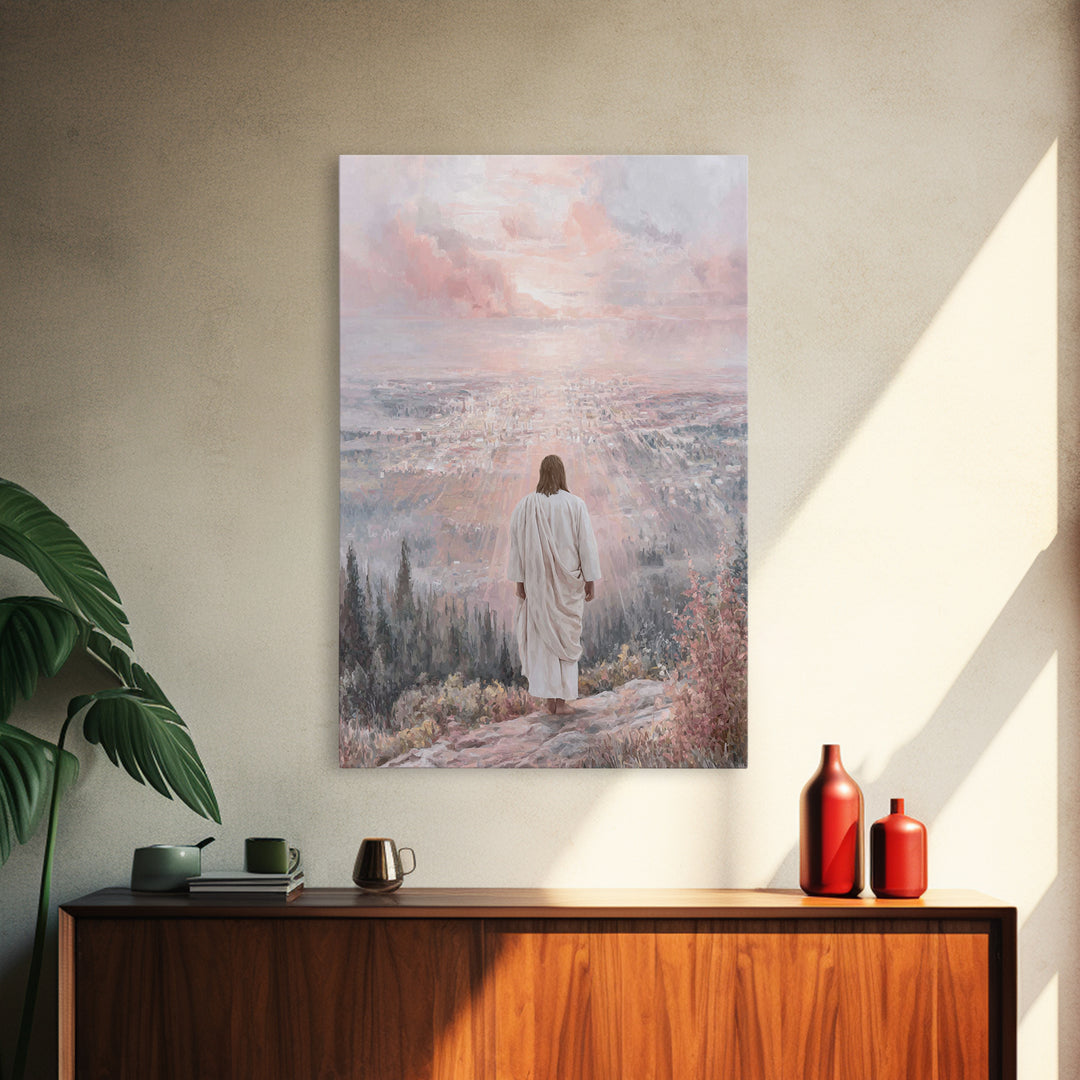 City Of Dawn – Framed Canvas Print – Christian Wall Art – Christian Art Canvas – Jesus Painting – Christian Art – Christian Decor – Christi