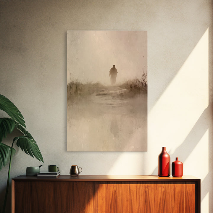 Dawn Of Faith – Framed Canvas Print – Christian Art Canvas – Christian Wall Art – Jesus Painting – Modern Christian Art – Christian Gift