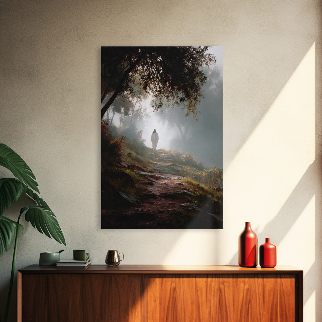 Autumn Blessing – Framed Canvas Print – Jesus Painting – Christian Art Canvas – Christian Wall Art – Subtle Christian Art – Christian Decor