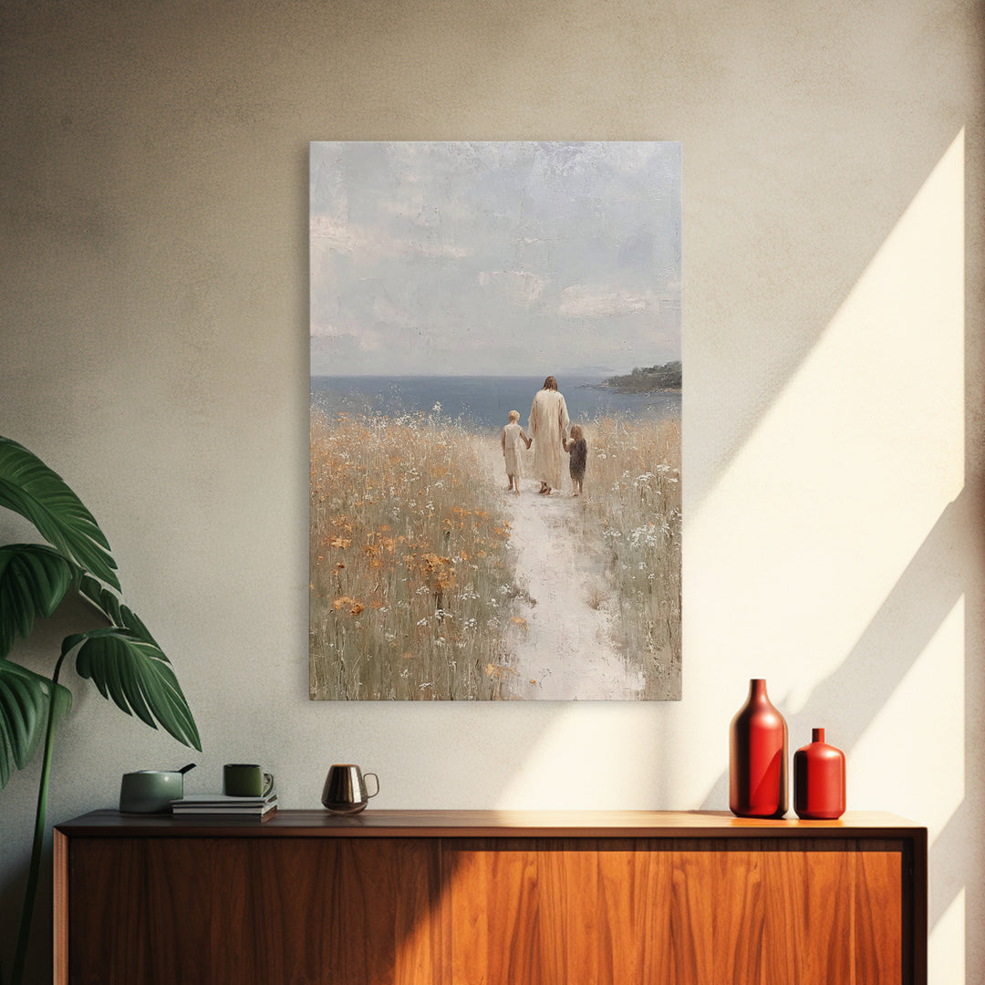Horizon Of Comfort | Framed Canvas Print | Christian Wall Art | Jesus Art Canvas | Modern Christian Art | Christian Gift | Christian Art Pa