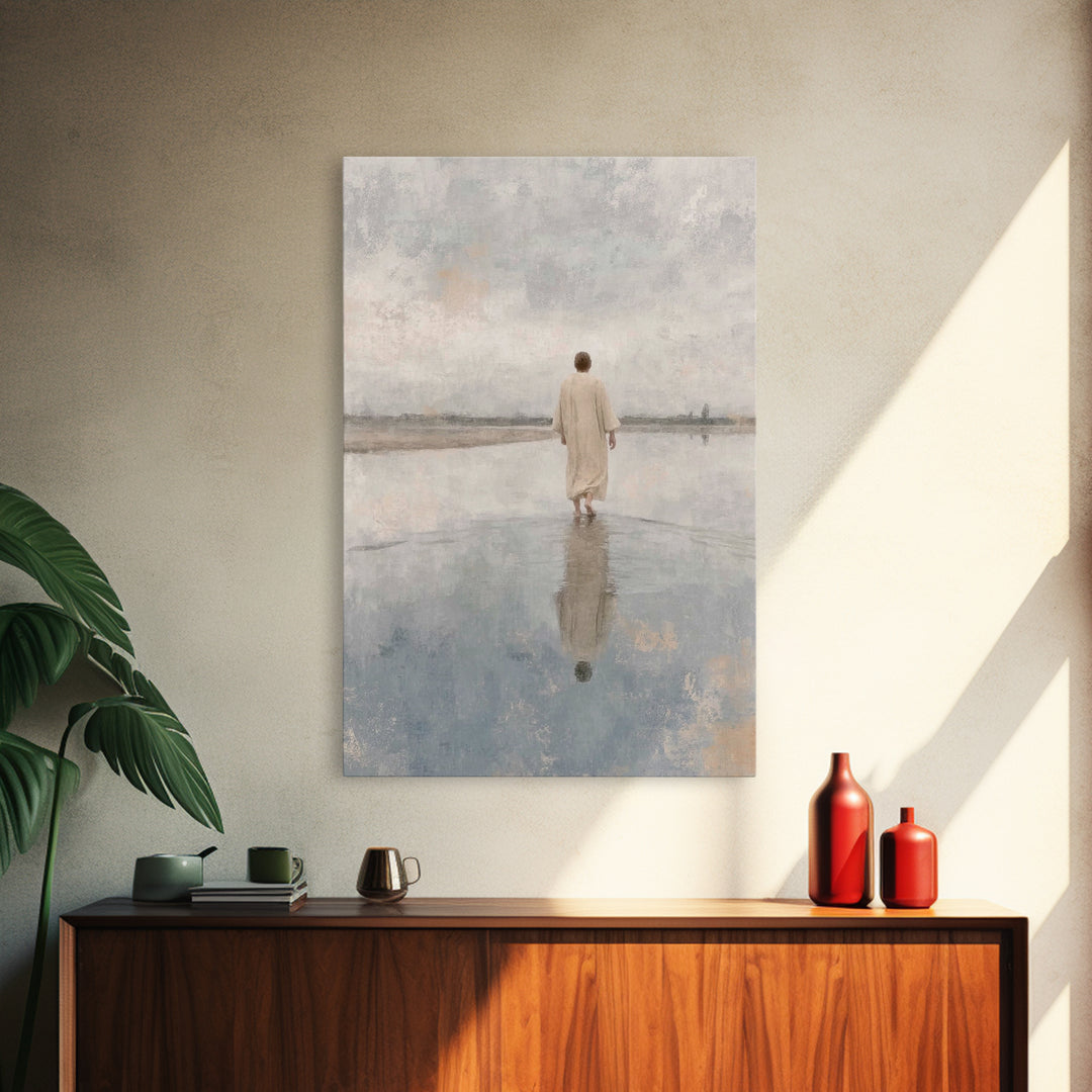 Desert Promise | Framed Canvas Print | Christian Art Canvas | Christian Wall Art | Jesus Painting | Subtle Christian Art