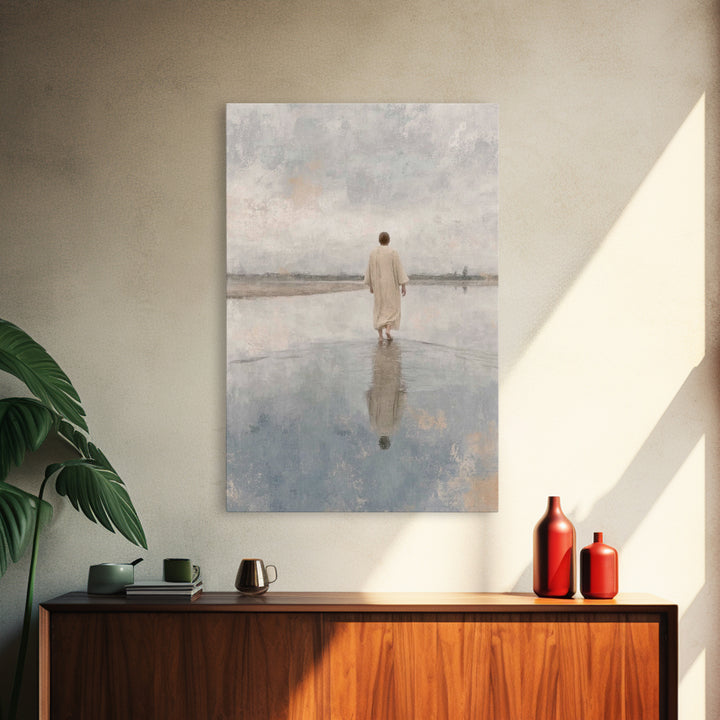 Desert Promise | Framed Canvas Print | Christian Art Canvas | Christian Wall Art | Jesus Painting | Subtle Christian Art