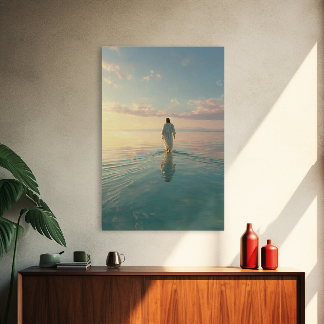 Morning Glory - Framed Canvas Print - Christian Wall Art - Christian Art Canvas - Jesus Painting - Modern Christian Art