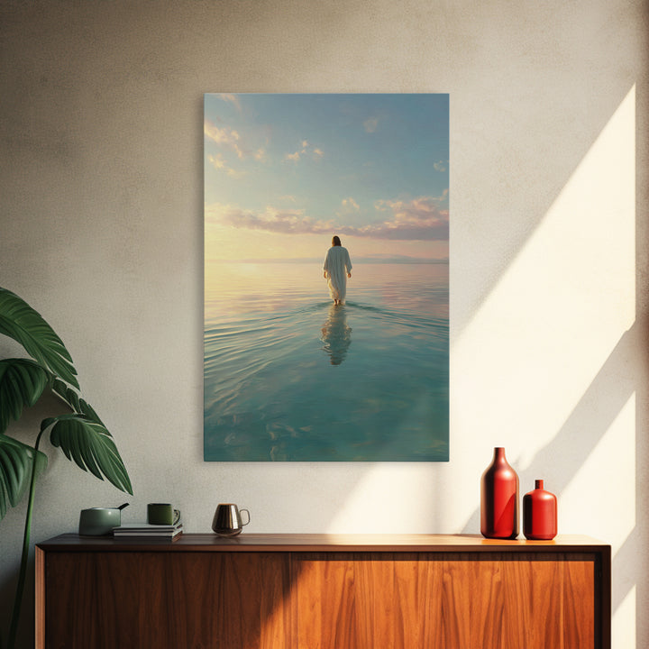 Morning Glory - Framed Canvas Print - Christian Wall Art - Christian Art Canvas - Jesus Painting - Modern Christian Art