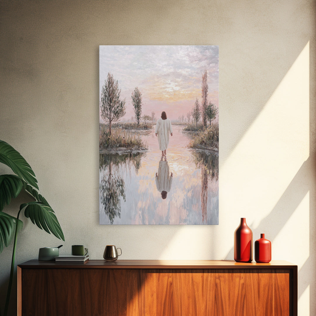 Path Of Renewal – Framed Canvas Print – Christian Wall Art – Jesus Art Print – Christian Art Canvas – Modern Christian Art – Christian Gift