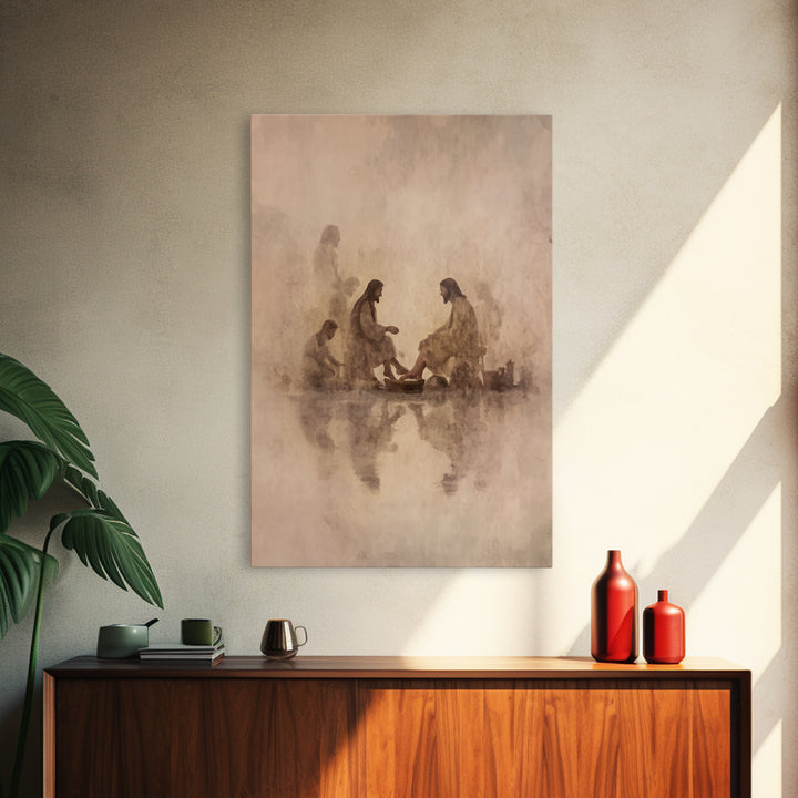 Wellspring Of Mercy, Framed Canvas Print, Christian Wall Art, Jesus Painting Canvas, Christian Art Canvas, Christian Decor For Home, Modern