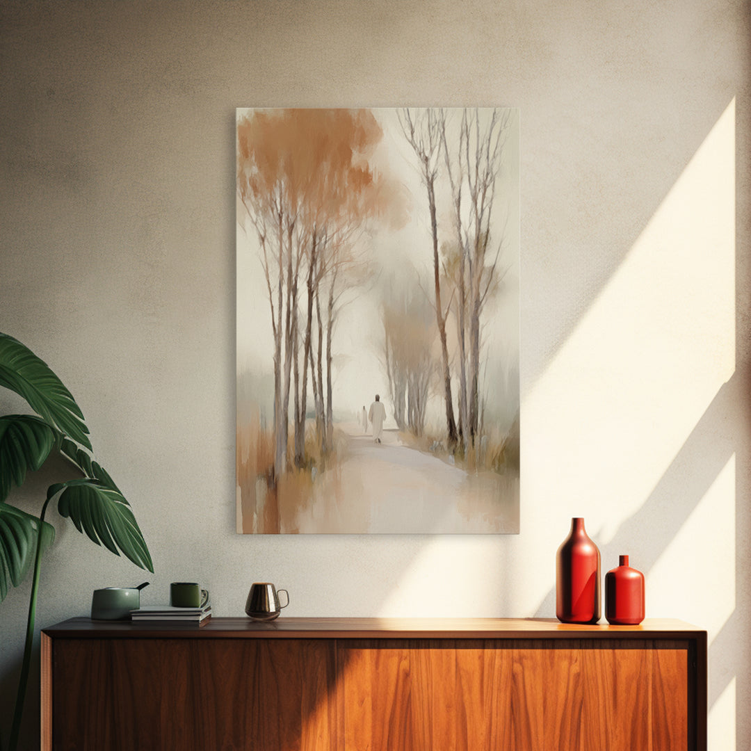 Autumn Journey – Framed Canvas Print – Christian Art – Christian Wall Art – Subtle Christian Art – Christian Art Canvas – Christian Gift