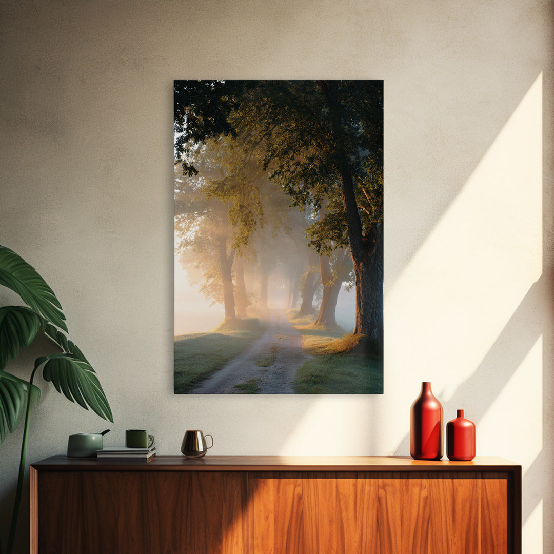 Golden Way – Framed Canvas Print – Christian Art Canvas – Christian Wall Art – Christian Painting – Christian Decor – Christian Art Print