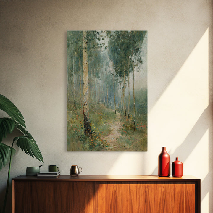 Forest Of Peace – Framed Canvas Print – Christian Wall Art – Christian Art Canvas – Pastoral Scenery – Christian Decor For Home