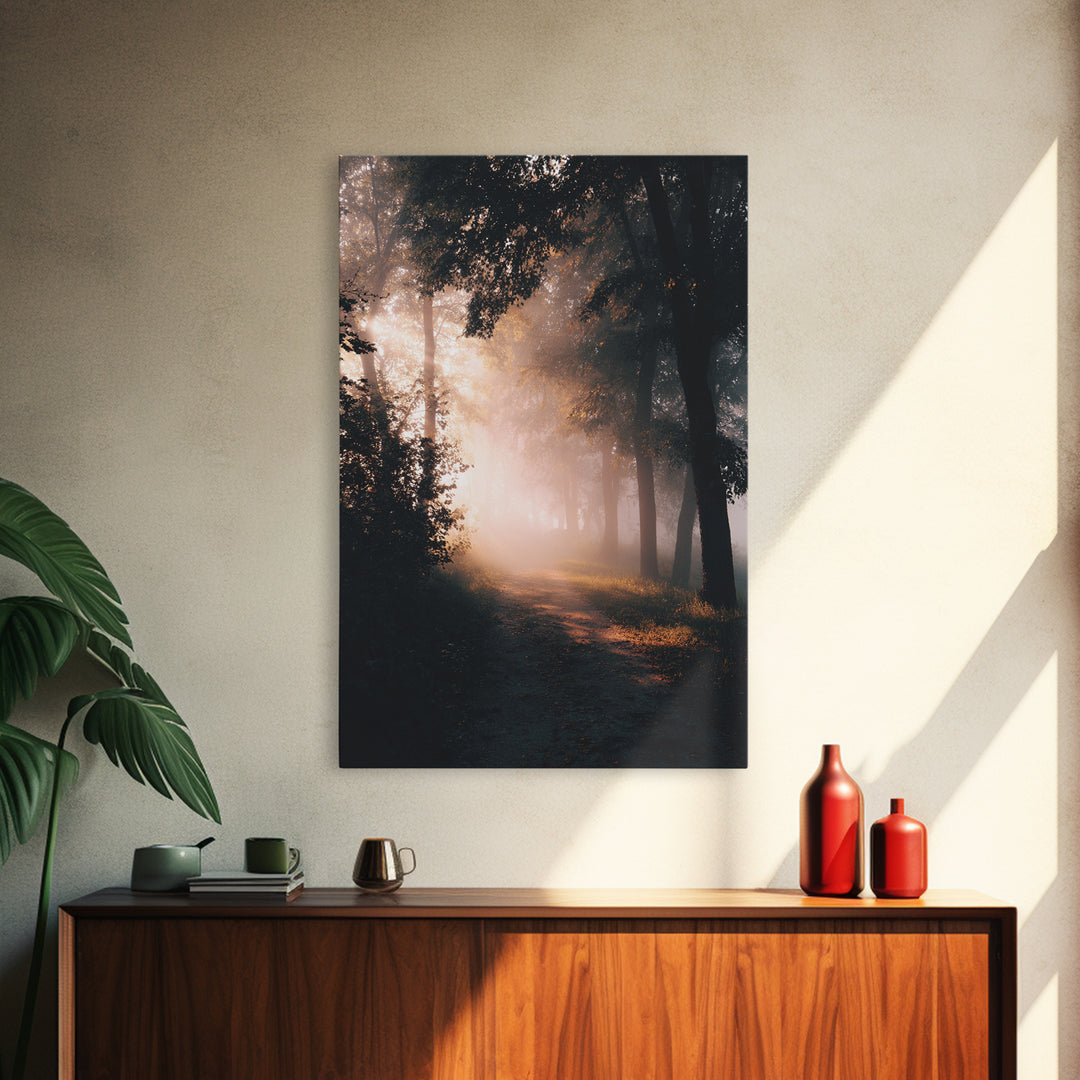 Morning Mercy Light, Framed Canvas Print, Christian Wall Art, Christian Art Canvas, Moody Christian Art, Christian Gift Ideas
