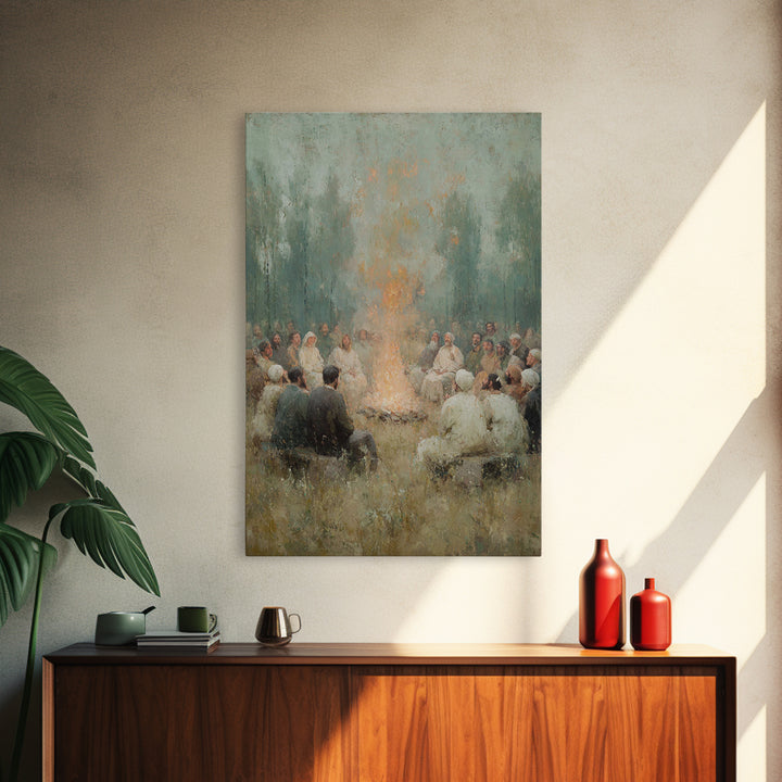 Robe Of Light – Framed Canvas Print – Christian Wall Art – Christian Art Canvas – Christian Painting – Modern Christian Art – Subtle Christ