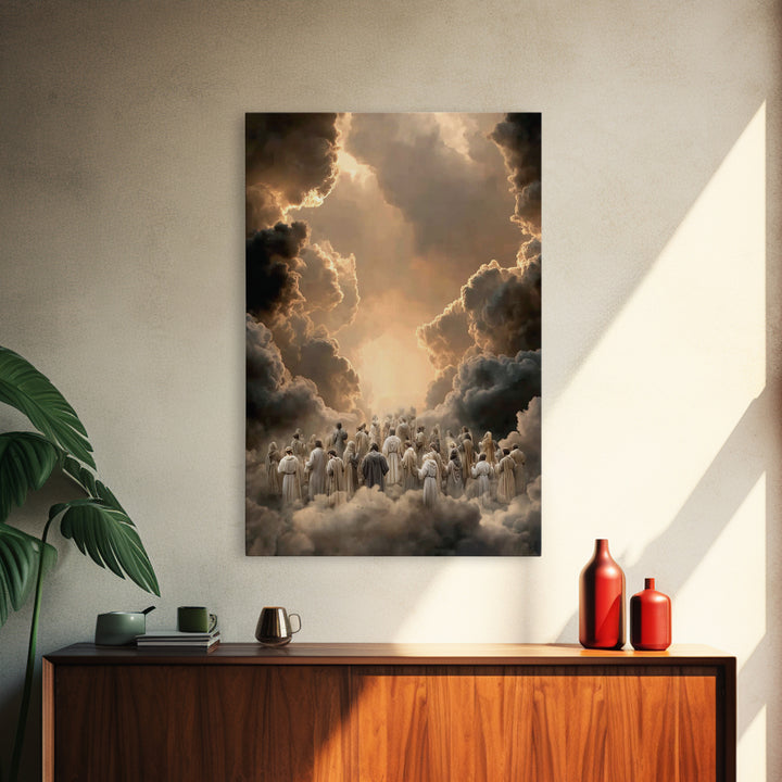 Ascension Pathway - Framed Canvas Print - Christian Wall Art - Christian Art Canvas - Christian Painting - Christian Decor - Christmas Art