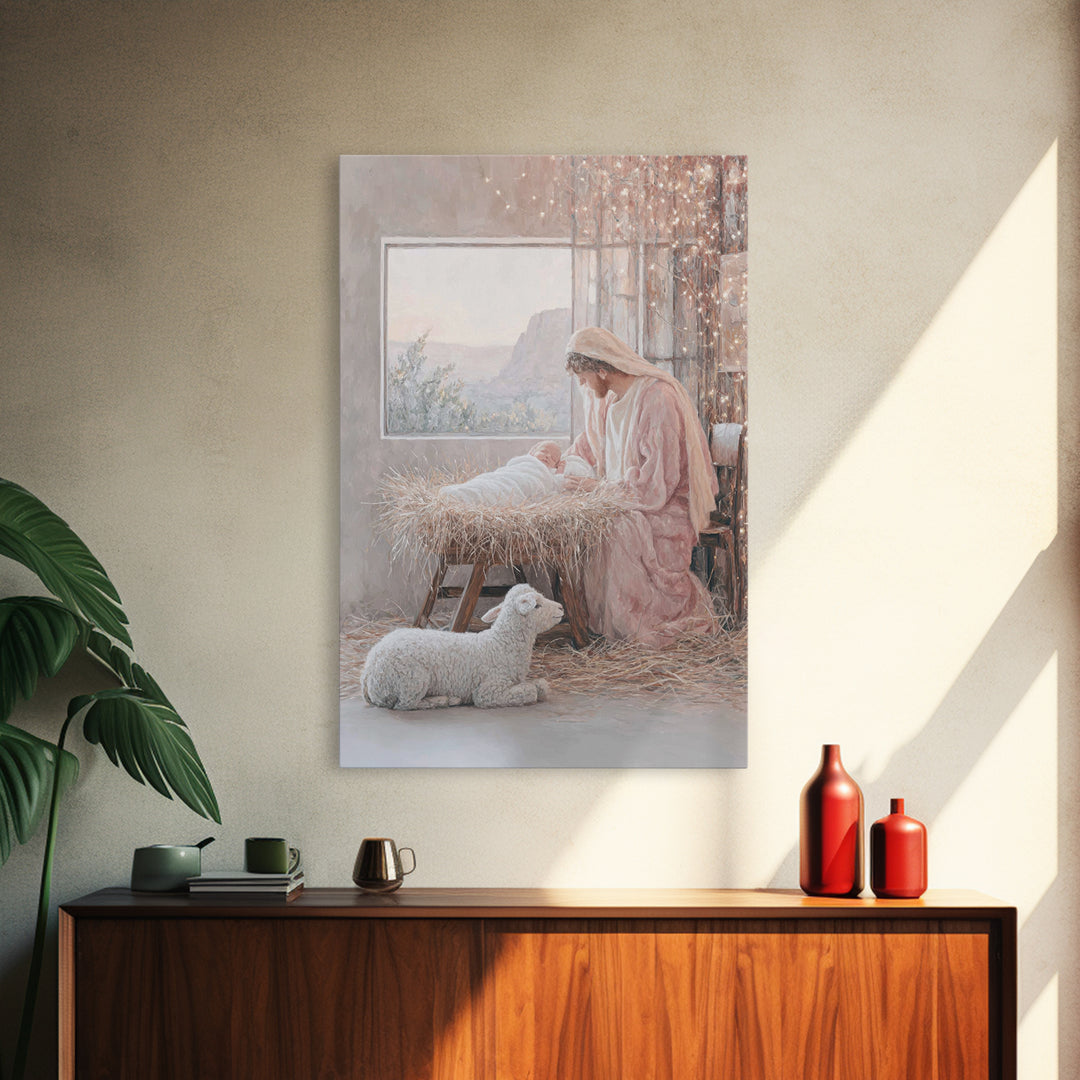 Morning Star Promise – Framed Canvas Print – Christian Art Canvas – Christmas Art – Christian Gift – Christian Wall Art – Large Christian P
