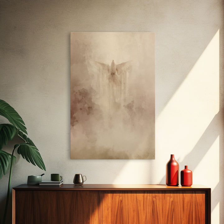 Divine Uplift – Framed Canvas Print – Christian Wall Art – Modern Christian Art – Christian Art Canvas – Christian Decor – Abstract Christi
