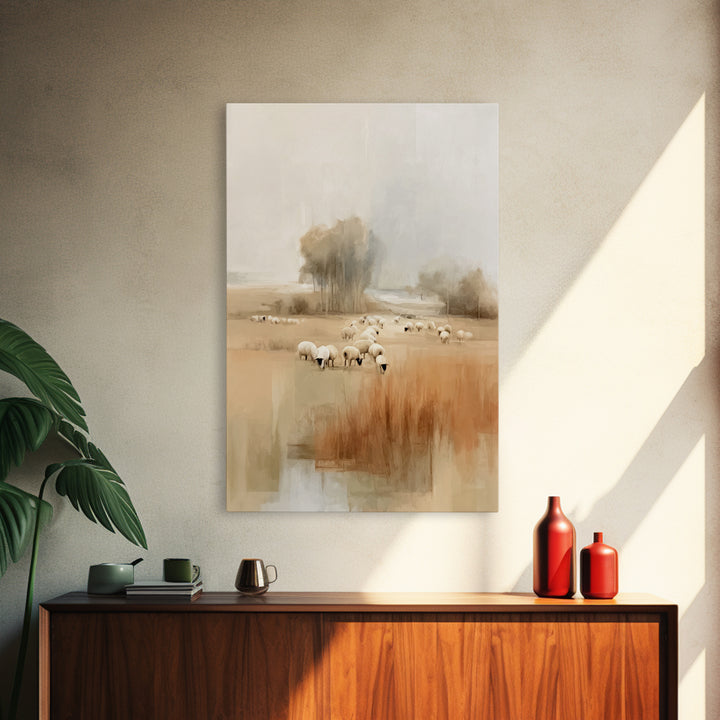 Fields Of Mercy – Framed Canvas Print – Christian Art Canvas – Subtle Christian Art – Christmas Art – Christian Wall Art – Christian Gift I