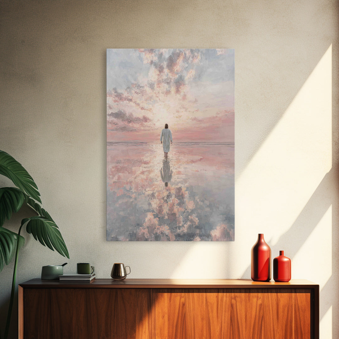 Heavenlit Passage – Framed Canvas Print – Christian Wall Art – Christian Art Canvas – Modern Christian Art – Subtle Christian Art – Christi
