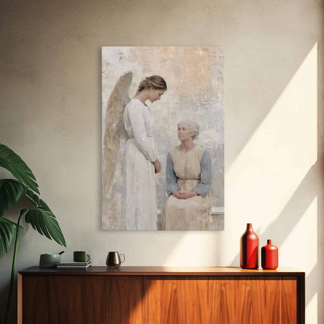 Sanctuary Of Hope | Framed Canvas Print | Christian Wall Art | Christian Art Canvas | Christian Christmas Art | Christian Decor | Modern Ch