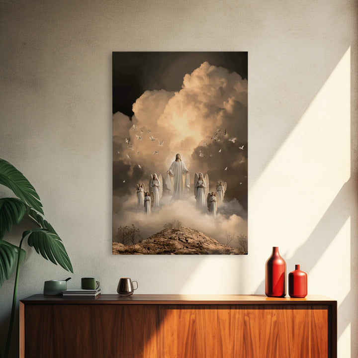 Glorious Return – Framed Canvas Print – Christian Wall Art – Jesus Painting – Christian Art Canvas – Large Christian Painting – Christian D