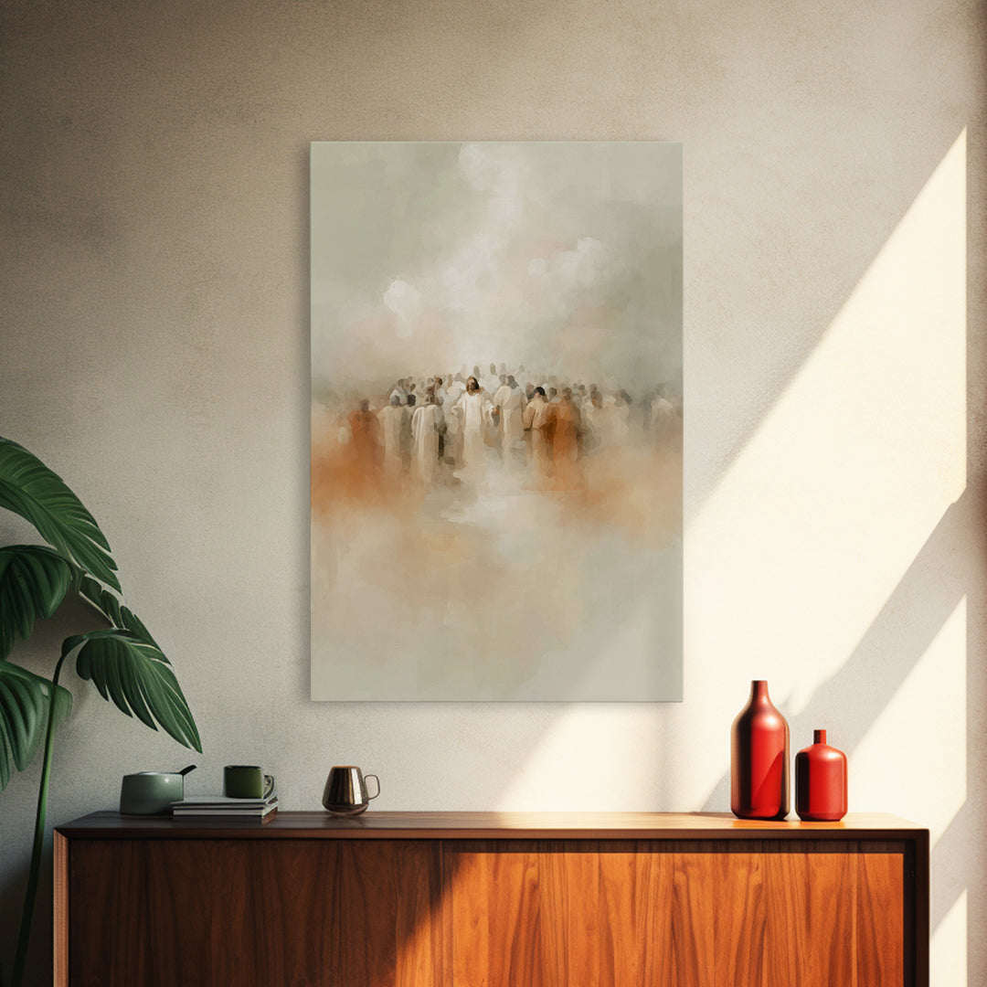 Eternal Gathering – Framed Canvas Print – Christian Art – Christian Wall Art – Subtle Christian Art – Christian Art Work – Christian Gift I