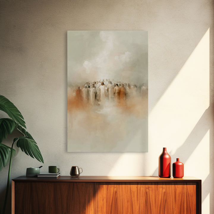 Eternal Gathering – Framed Canvas Print – Christian Art – Christian Wall Art – Subtle Christian Art – Christian Art Work – Christian Gift I