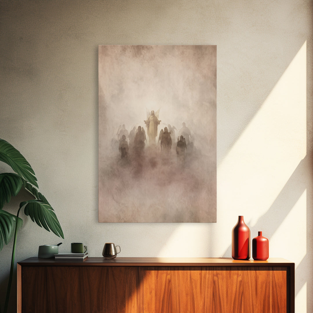 Angel Host Glory | Framed Canvas Print | Christian Art Canvas | Christian Wall Art | Christian Decoration | Christian Art Painting | Christ