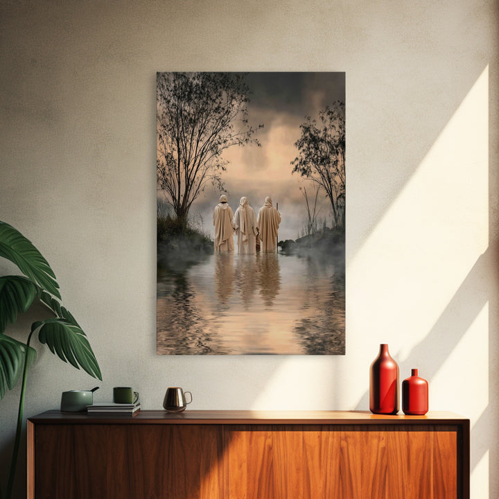 Twilight Disciples – Framed Canvas Print – Christian Art – Christian Paintings – Moody Christian Art – Christian Art Canvas – Christian Gif