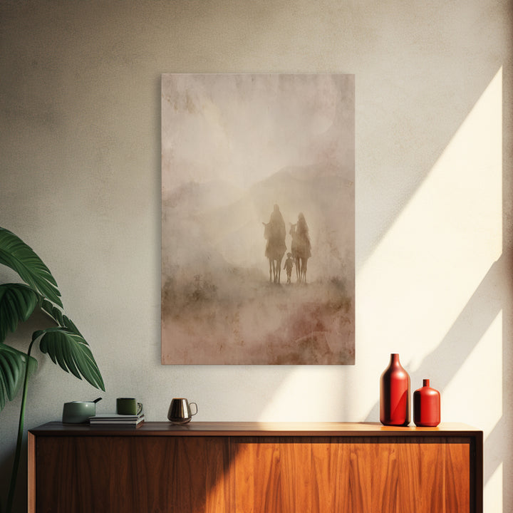 Heavenward Steps | Framed Canvas Print | Christian Art Canvas | Christian Wall Art | Jesus Painting | Christian Christmas Art | Christmas A