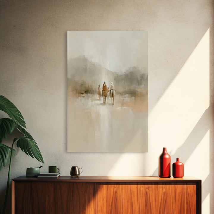 Radiant Horizon Walk – Framed Canvas Print – Christian Wall Art – Christian Art Canvas – Christmas Art – Jesus Painting – Christian Decor