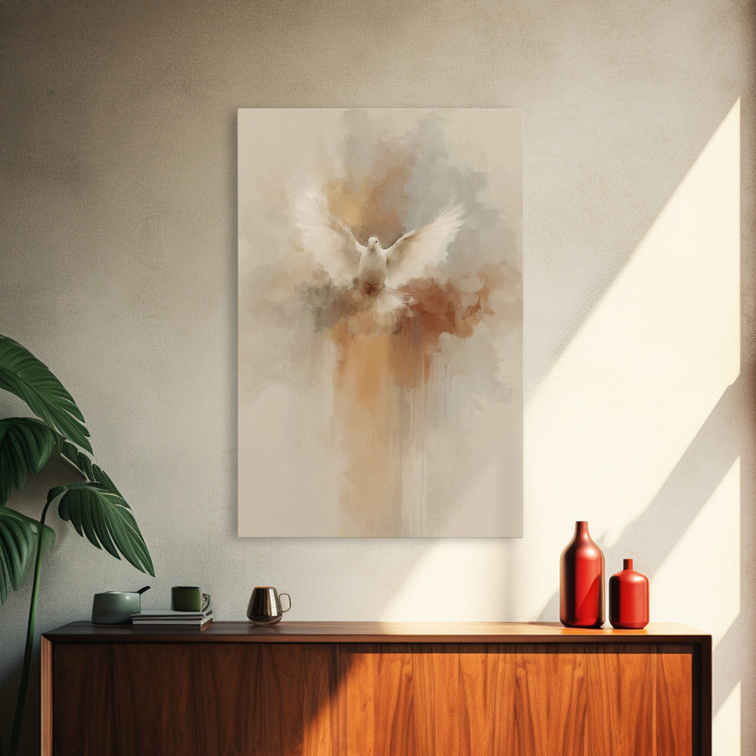 Radiant Spirit Flight | Framed Canvas Print | Christian Art Canvas | Christian Wall Art | Christian Decor | Christian Christmas Art | Chris