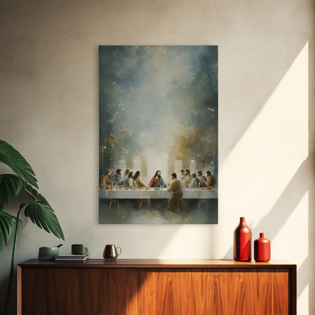 Eternal Light – Framed Canvas Print – Christian Art – Jesus Painting – Christian Wall Art – Christian Christmas Art – Christian Art Canvas