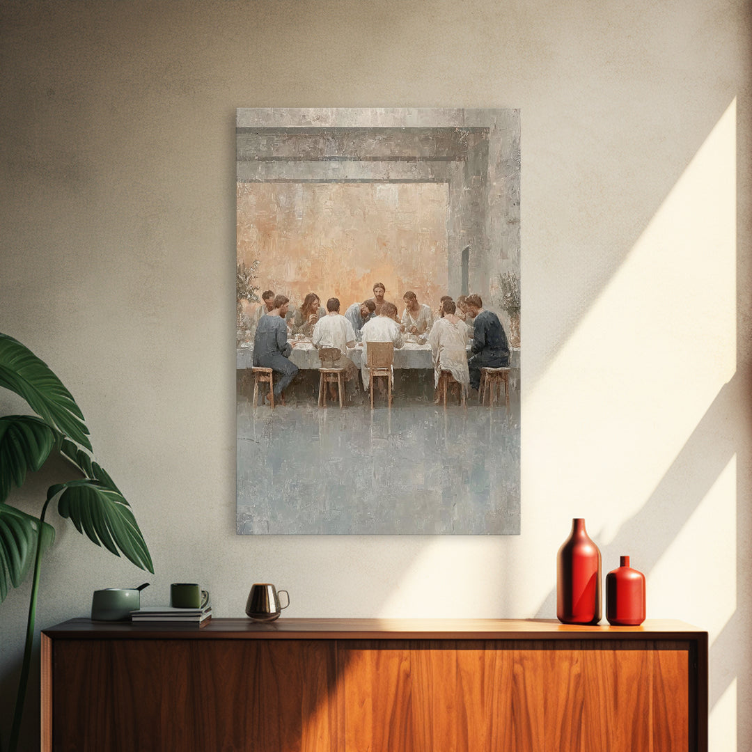 Lasting Promise – Framed Canvas Print – Jesus Painting – Christian Art Canvas – Christian Wall Art – Christmas Art – Christian Decor – Larg