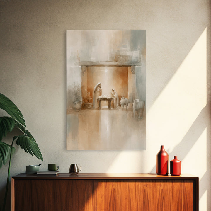Bethlehem Wonder | Framed Canvas Print | Christian Christmas Art | Christmas Art | Christian Art Canvas | Christian Wall Art | Christian De