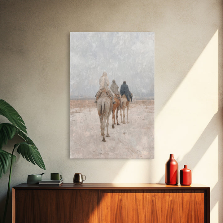 The Guiding Star – Framed Canvas Print – Christian Wall Art – Christian Art Canvas – Christmas Art – Christian Christmas Art – Jesus Painti