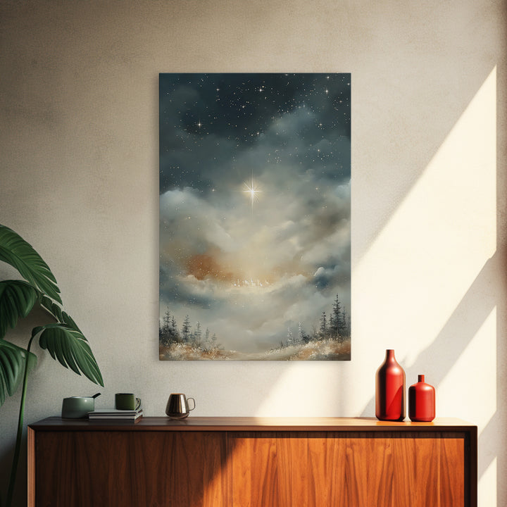 Morning Glory – Framed Canvas Print – Christian Wall Art – Christian Art Canvas – Christmas Art – Christian Christmas Art – Christian Decor