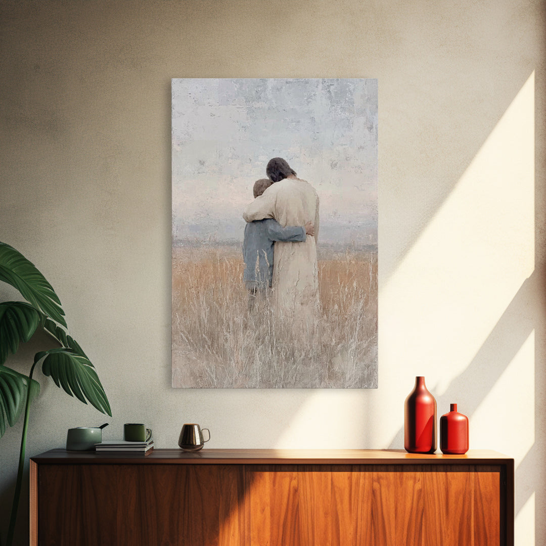 Fields Of Mercy – Framed Canvas Print – Christian Wall Art – Christian Art Canvas – Jesus Painting – Christian Art Print – Subtle Christian
