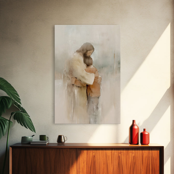 Everlasting Embrace – Framed Canvas Print – Christian Wall Art – Christian Art Canvas – Jesus Painting – Christian Art Print – Subtle Chris