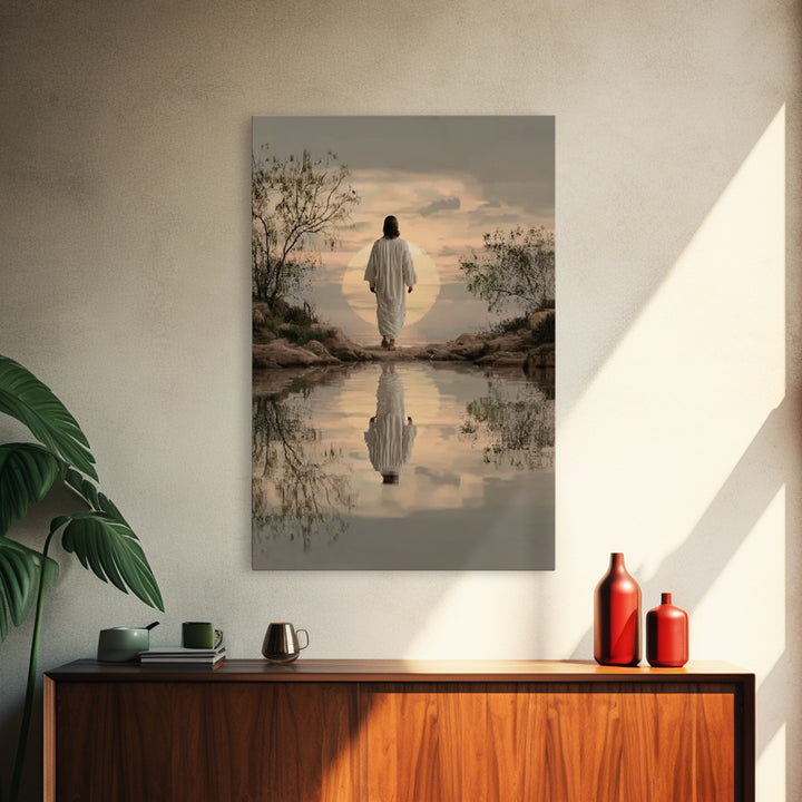 Eternal Pathway – Framed Canvas Print – Christian Wall Art – Christian Art Canvas – Jesus Painting – Christian Art Print – Subtle Christian