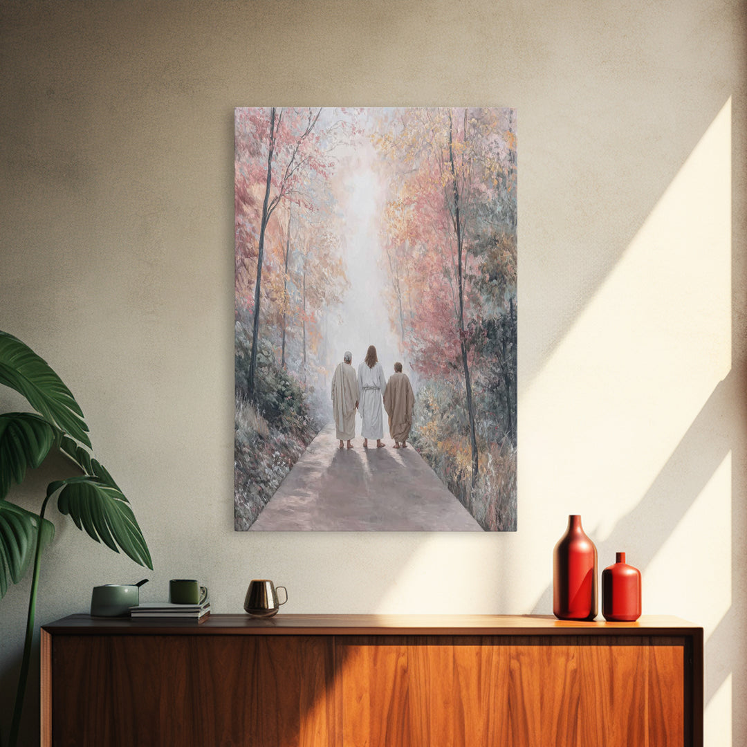 Path of Grace – Framed Canvas Print – Christian Art Canvas – Jesus Painting – Christian Wall Art – Christian Christmas Art – Christian Gift