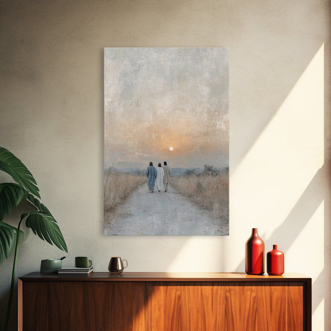 Wanderers of Light | Framed Canvas Print | Christian Wall Art | Christian Art Canvas | Jesus Painting | Vintage Christian Art | Christian C