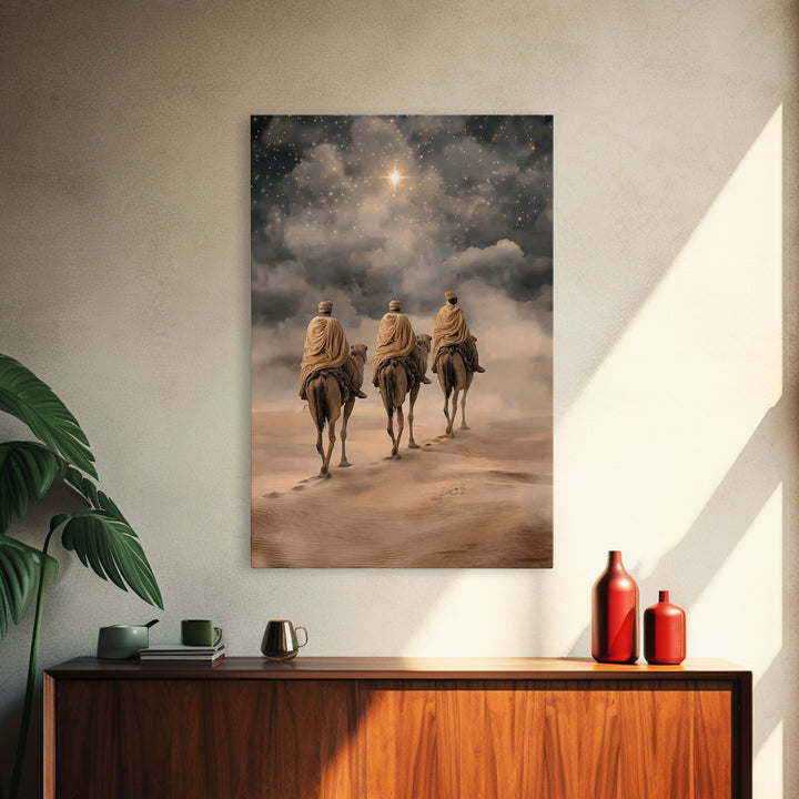 Star of the East, Framed Canvas Print, Christian Wall Art, Christian Art Canvas, Christmas Art Prints, Christian Christmas Art, Christian G