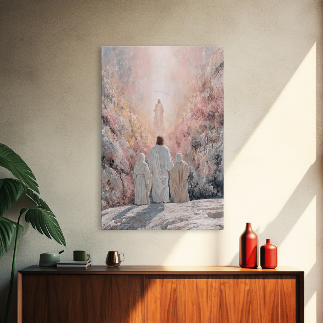 Mountain Glory – Framed Canvas Print – Christian Wall Art – Christian Art Canvas – Jesus Painting – Christian Christmas Art