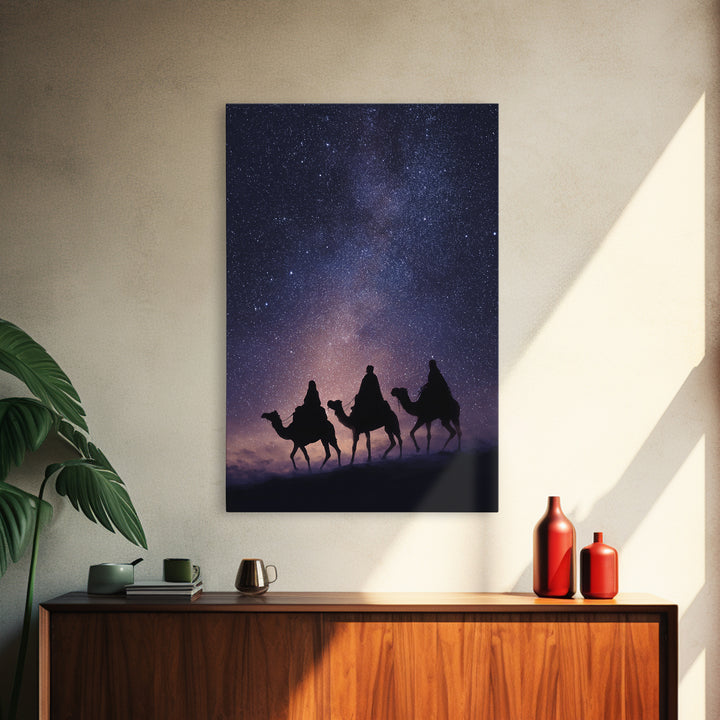 Star of Wonder – Framed Canvas Print – Christian Art Canvas – Christian Christmas Art – Christian Wall Art – Jesus Painting