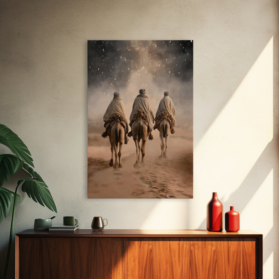 Star of Passage – Framed Canvas Print – Christian Wall Art – Christian Art Canvas – Christian Christmas Art – Jesus Painting – Christmas Ar