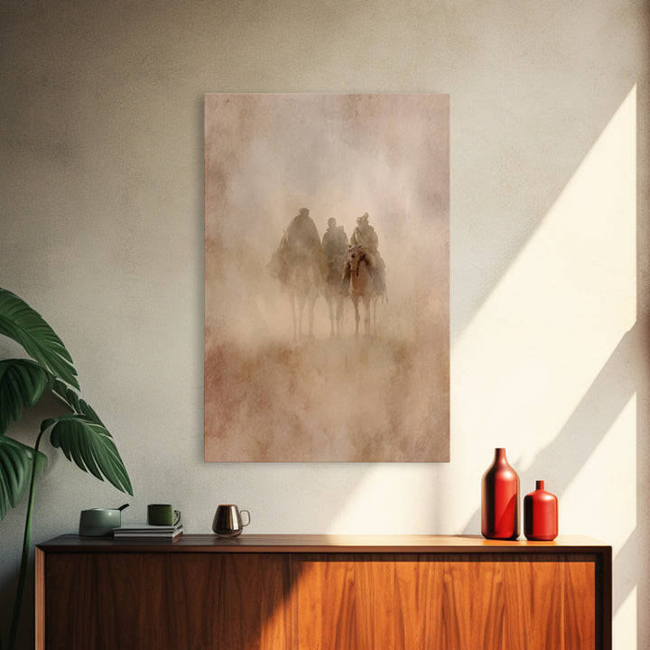 Sacred Journey – Framed Canvas Print – Jesus Painting – Christian Art Canvas – Christian Christmas Art – Christian Wall Art – Christmas Art