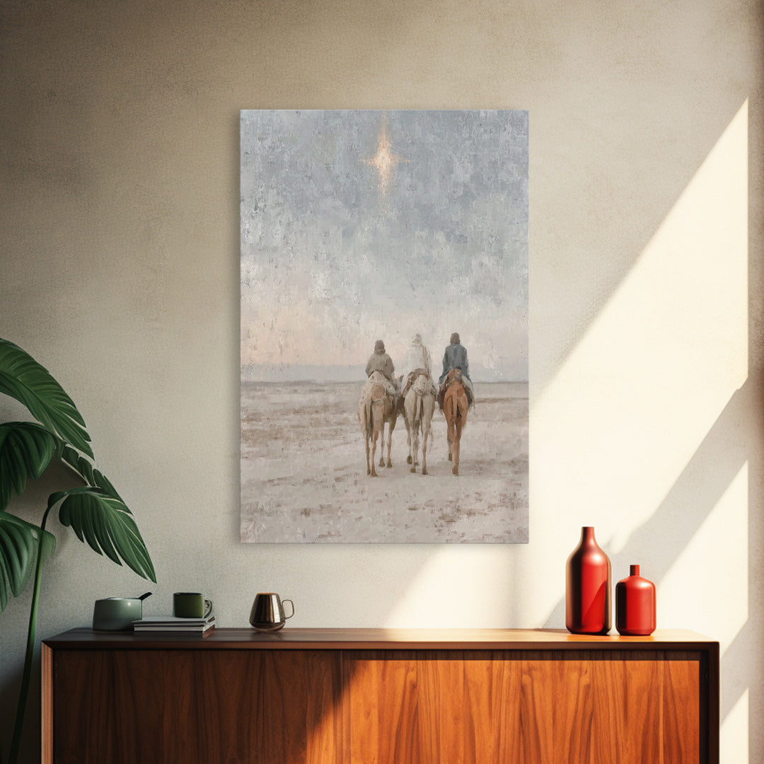 Gifts of Dawn – Framed Canvas Print – Christian Christmas Art – Christian Art Canvas – Christmas Art – Christian Wall Art – Jesus Painting